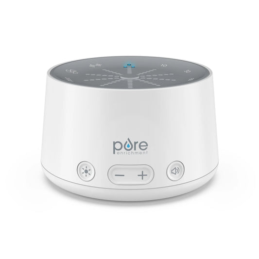 DOZE Sound Machine and Sleep Light - 6 Soothing Sounds, Relaxing Pulse Light, Auto Sleep Timer, and Built-In USB Charger - All-Natural Sleep and Stress Reliever